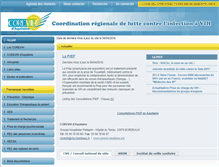 Tablet Screenshot of corevih-aquitaine.org